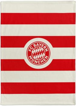 FC Bayern München Kuschelfleecedecke Rot/Weiß 150x200 cm